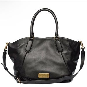 MARC BY MARC JACOBS Q FRAN ITALIAN LEATHER LG SHOULDER TOTE BAG GUC